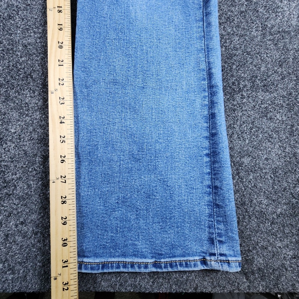 Levi's Ribcage Boot Cut Jeans Women 30x33 Fit 28×31 Blue High Rise Button Fly - Picture 10 of 12